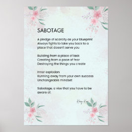 Snotning - Medvetenhet om självständig Kärlek Dikt Poster