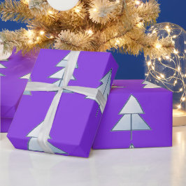 Snöträd Elegant Vinter Presentpapper