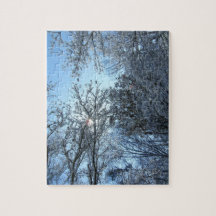 SnöträdZigsaw pussel - hårda pussel