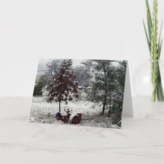 Snötraktor Kort (Framsida)
