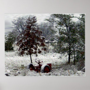 Snötraktor Poster
