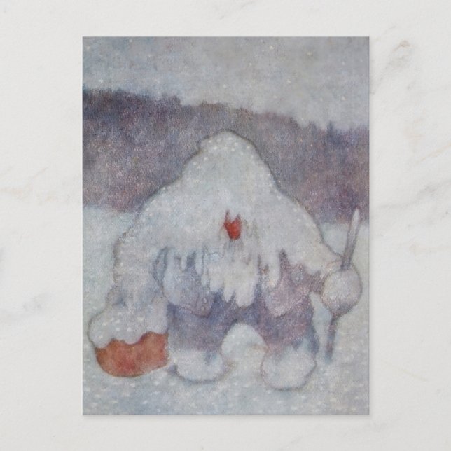 “Snötroll” av Theodor Kittelsen Vykort (Framsida)