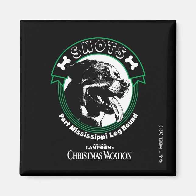 Snots Part Mississippi Leg Hound Magnet (Framsidan)