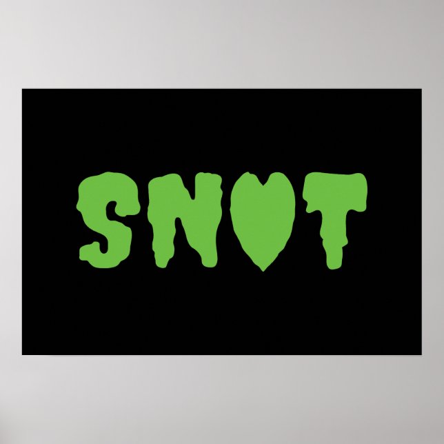 SNOTT KÄRLEK POSTER (Framsidan)