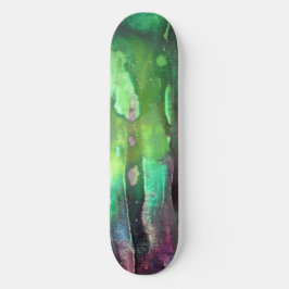 Snotty Grönt Grungy Slime Mini Skateboard Bräda 18,5 Cm