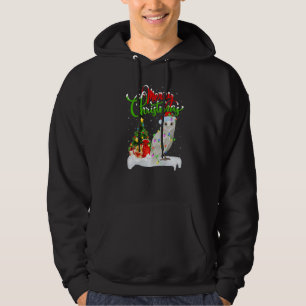 Snöuggla Fågel Jul Dekorationer Snöuggla Jul Hoodie