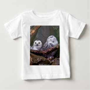 Snöuggla Par Skogs Vilda Djur Konst T Shirt