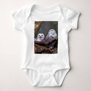 Snöuggla Par Skogs Vilda Natur Konst T-shirt