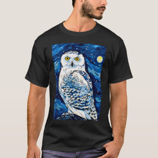 Snöuggla Stjärnklar Natt T Shirt