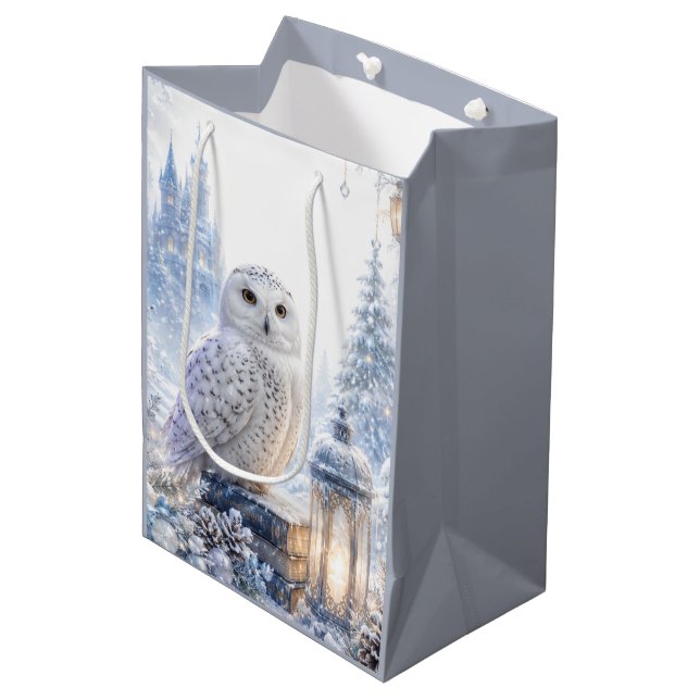 Snöuggla Vintermagi (Framsidan Vinklad)