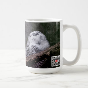 Snöugglorpar Träland Vilda Djur Konst Kaffemugg