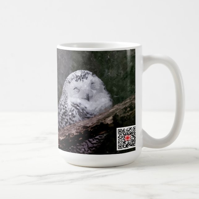 Snöugglorpar Träland Vilda Djur Konst Kaffemugg (Höger)