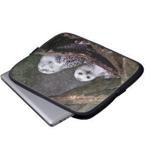 Snöugglorpar Träland Vilda Djur Konst Laptop Sleeve