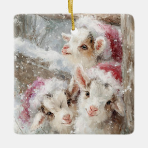 Snöungar Julgetter 10 - DITT FOTO Julgransprydnad Keramik