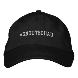#SnoutSquadhatt - svart Broderad Keps