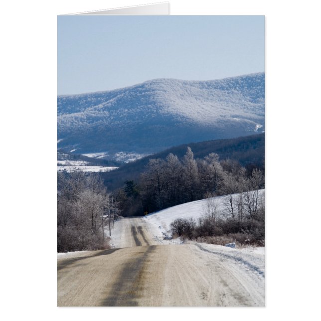 Snövägar Hälsningskort (Framsidan)