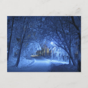 Snövängkväll Vykort