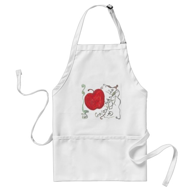 Snövit äpple  förkläde (Framsidan)