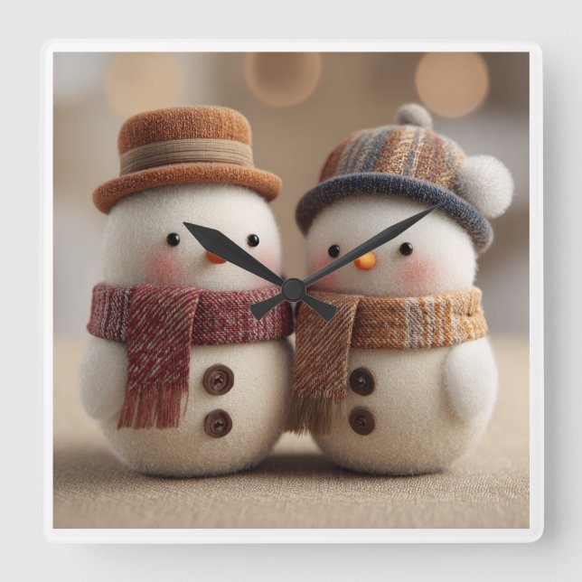 Snövit Förtrollad Sagan Design – Magisk Fyrkantig Klocka (Framsida)