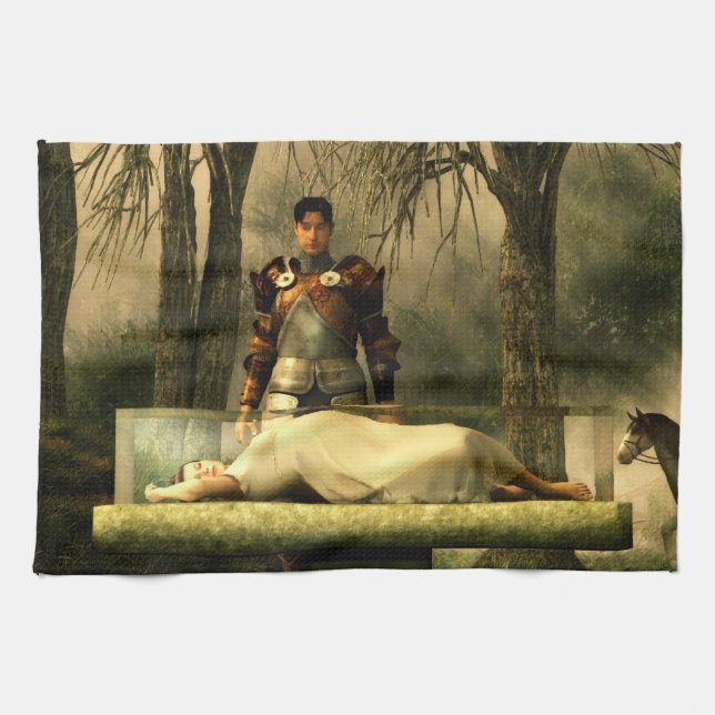 Snövit Glass kista Kökshandduk (Horisontell)