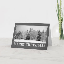 Snövit jul helgkort