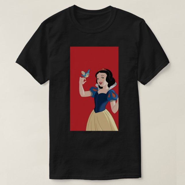 Snövit med Bird Classic T-Shirt (Design framsida)