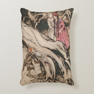 Snövit och Rosaröd av Arthur Rackham Prydnadskudde