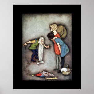Snövit & Röda Rosor ~ Sagofigurer ~ Klassiker ~ Poster
