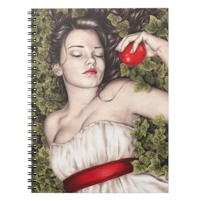 Snövitanteckningsbok Anteckningsbok Med Spiral (Framsidan)