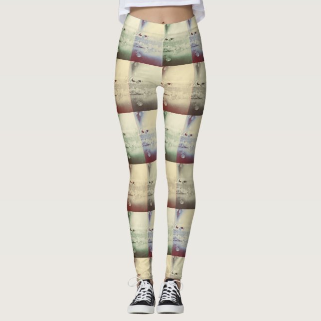 Snövitdamasker Leggings (Framsida)
