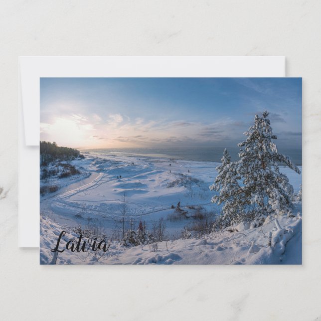 Snövvintern Östersjön kusten (Framsida)