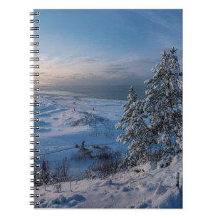 Snövvintern Östersjön kusten Anteckningsbok