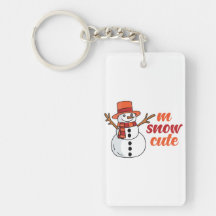 Snow Acrylic Keychain