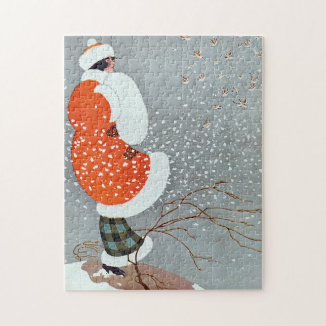 Snow Buntings - Will Hammell  Pussel (Vertikal)