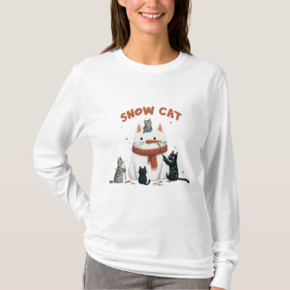 Snow Cat T Shirt