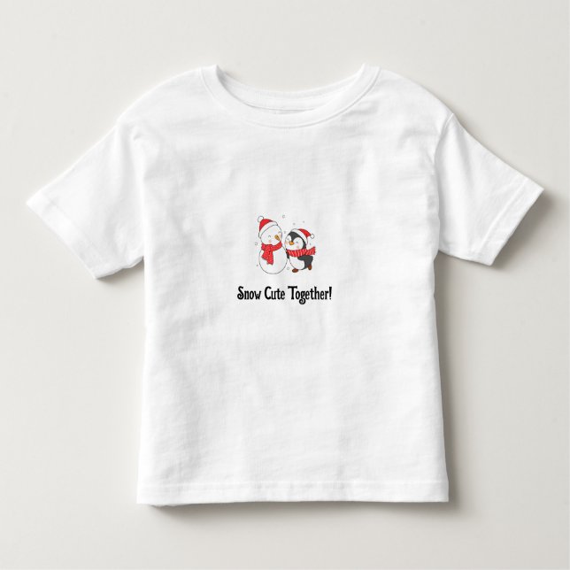 Snow cute together T-Shirt (Framsida)
