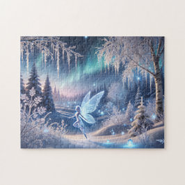 Snow Fairy Icy Winter Wonderland Pussel