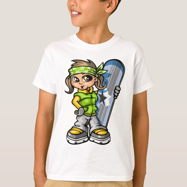 snow girl posing t-shirt (Framsida)