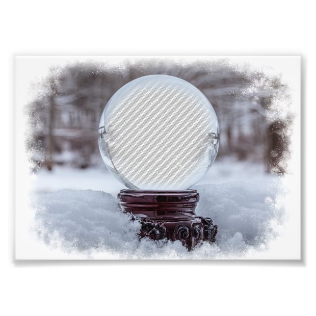 Snow Globe Template Fototryck (Framsidan)