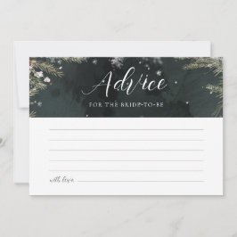 Snow In Love Advice Card Inbjudningar