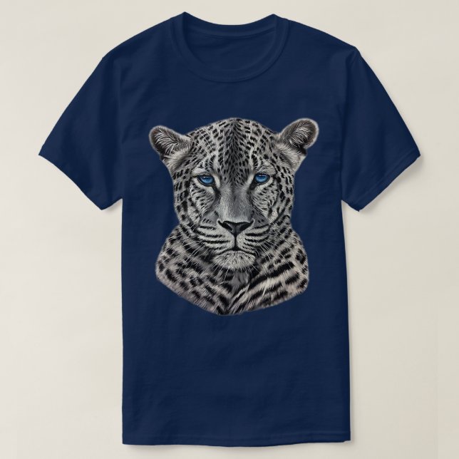 Snow Leopard Cool Animal  T Shirt (Design framsida)
