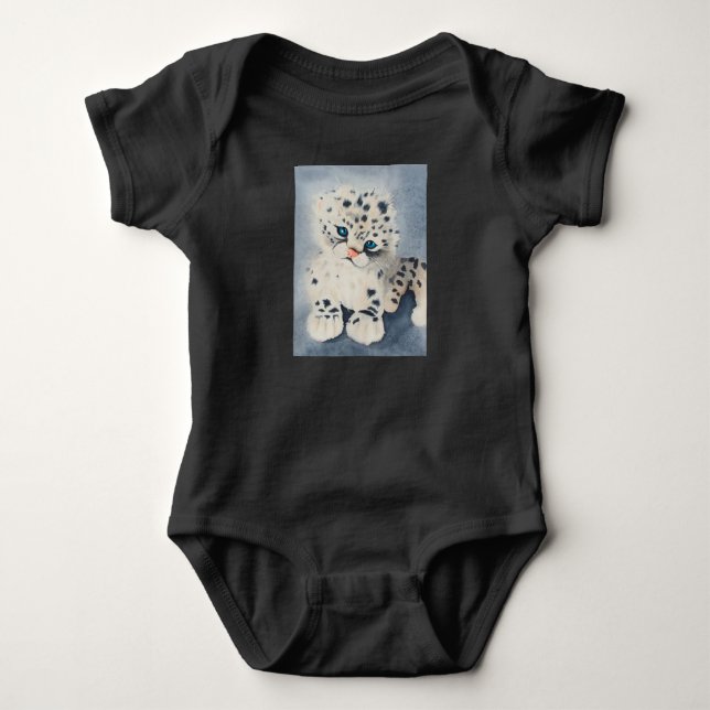 Snow Leopard for a baby T Shirt (Framsida)