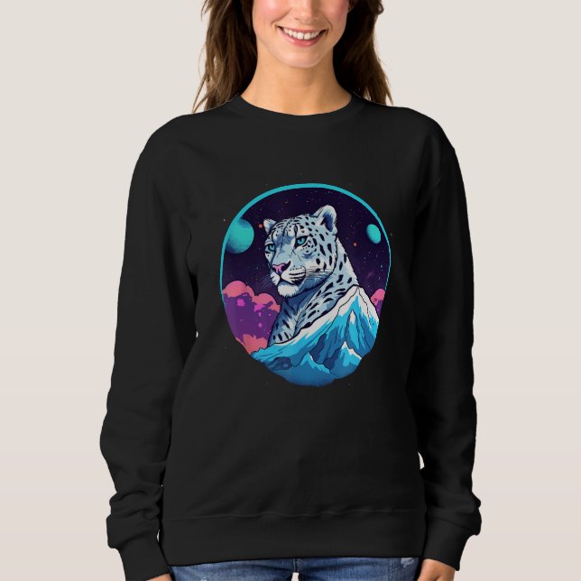 Snow Leopard Wild Animal Snow Leopard Men Women Ki T Shirt (Framsida)
