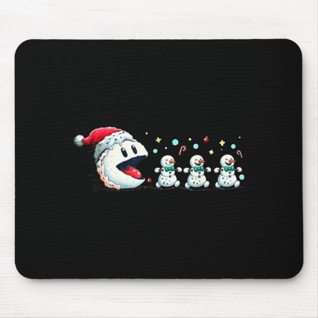 Snow Man Xmas Tee Snowman Gamer  Musmatta (Framsidan)
