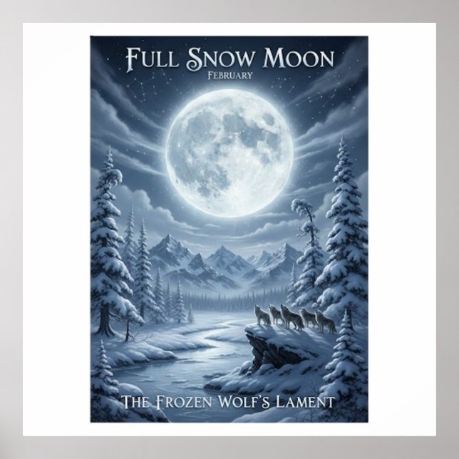 SNOW MOON POSTER (Framsidan)