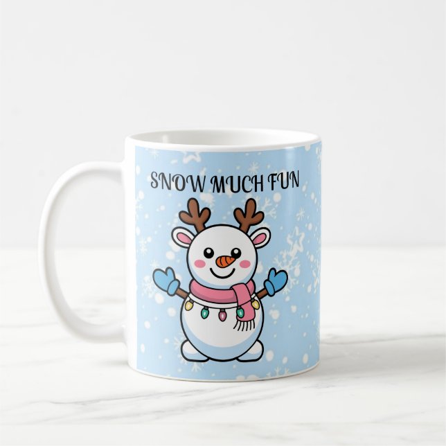 Snow Much Fun | Cute Winter Coffee Mug Kaffemugg (Vänster)