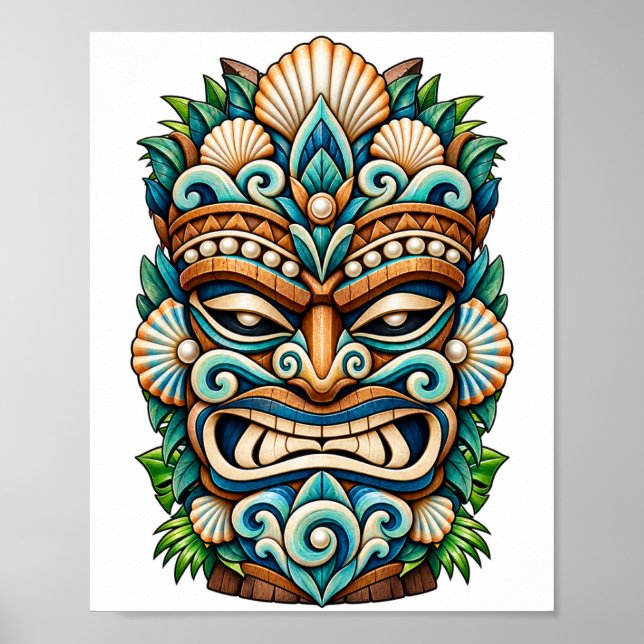 Snow Pearl Tiki Affisch (Framsidan)