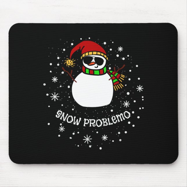Snow Problemo Funny Christmas Snowman  Musmatta (Framsidan)