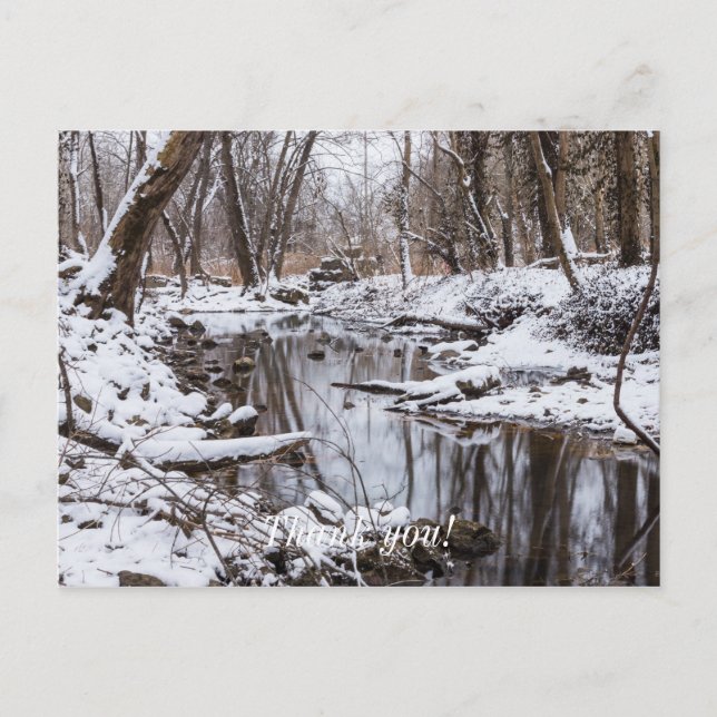 Snow Riverside Vykort (Framsida)