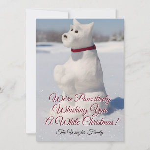 Snow Snowdog Design Julkort
